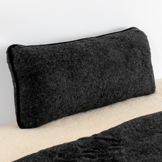 100% Merino Wool Pillow - Black - CasaFenix