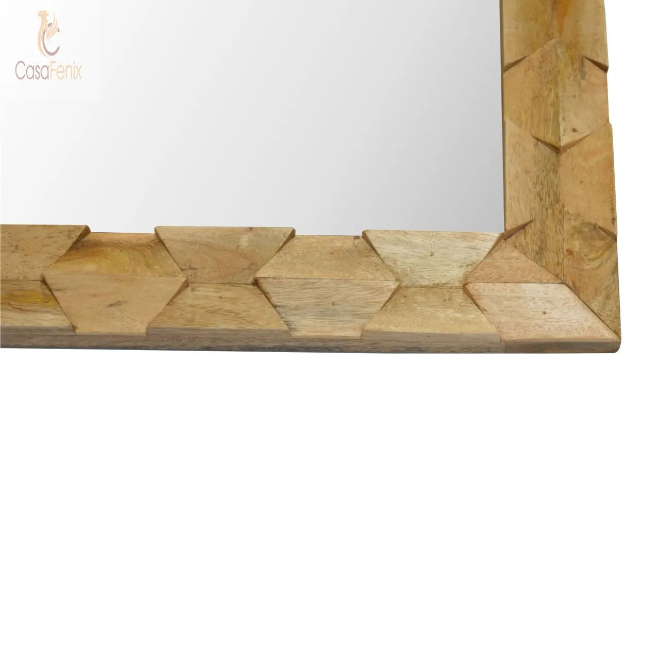 Pineapple Carved Square Wall Mirror - CasaFenix