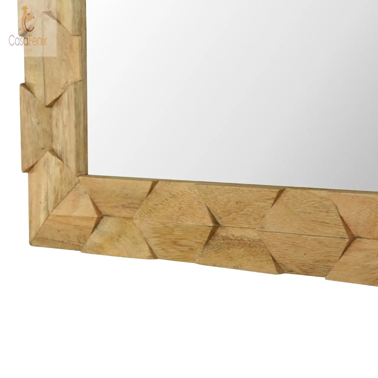 Pineapple Carved Square Wall Mirror - CasaFenix