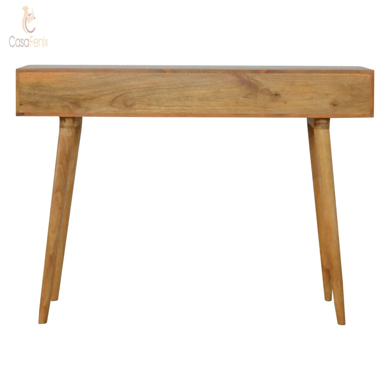 Prima Console Table 3 Drawer Desk Nordic Design 100% solid mango wood - CasaFenix