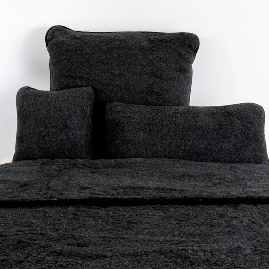 100% Merino Wool Quilt - Black 240 x 200cm - CasaFenix