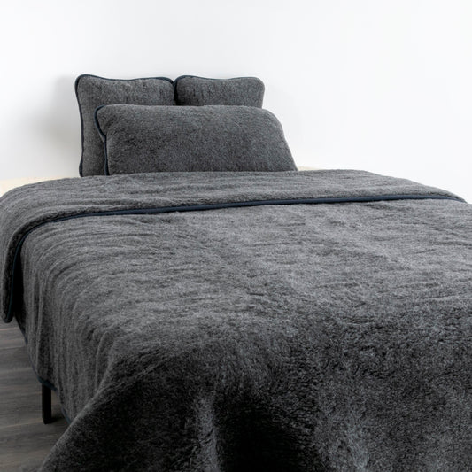 100% Merino Wool Quilt - Grey Colour 240 x 200cm - CasaFenix