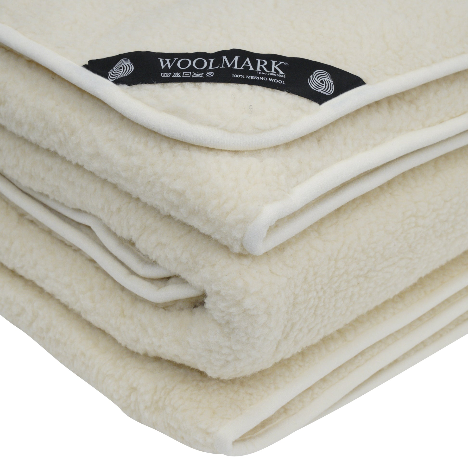 100% Merino Wool Quilt - Natural Cream Colour 240 x 200cm - CasaFenix