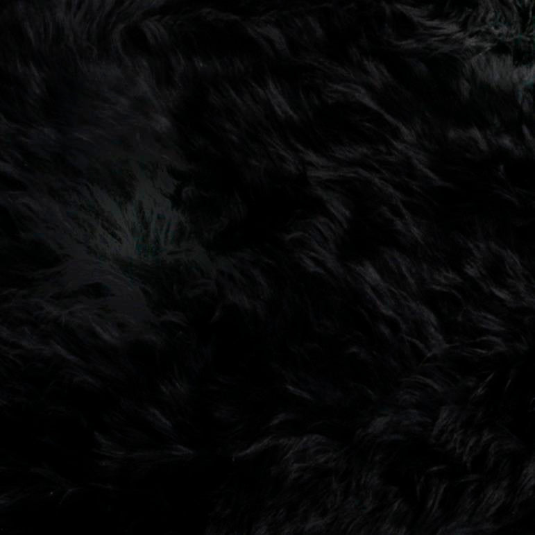 Quad Black Genuine Sheepskin Rug 240 x 120cm - CasaFenix