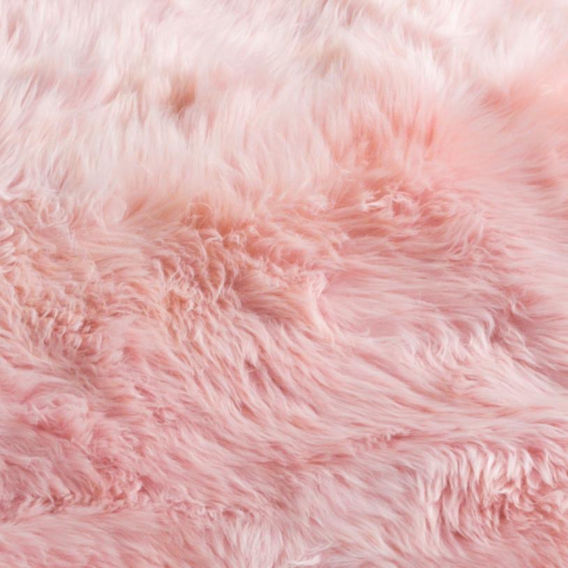 Quad Blush Pink Genuine Sheepskin Rug 240 x 120cm - CasaFenix