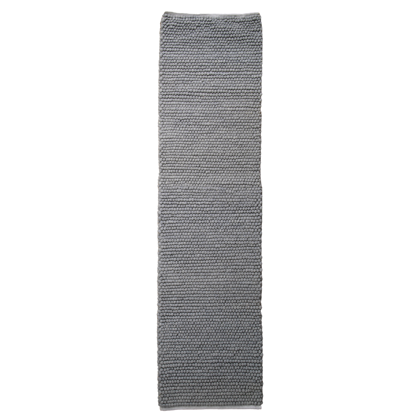 Grey Bubble Runner Wool Rug (60 x 230cm) Rugs CasaFenix