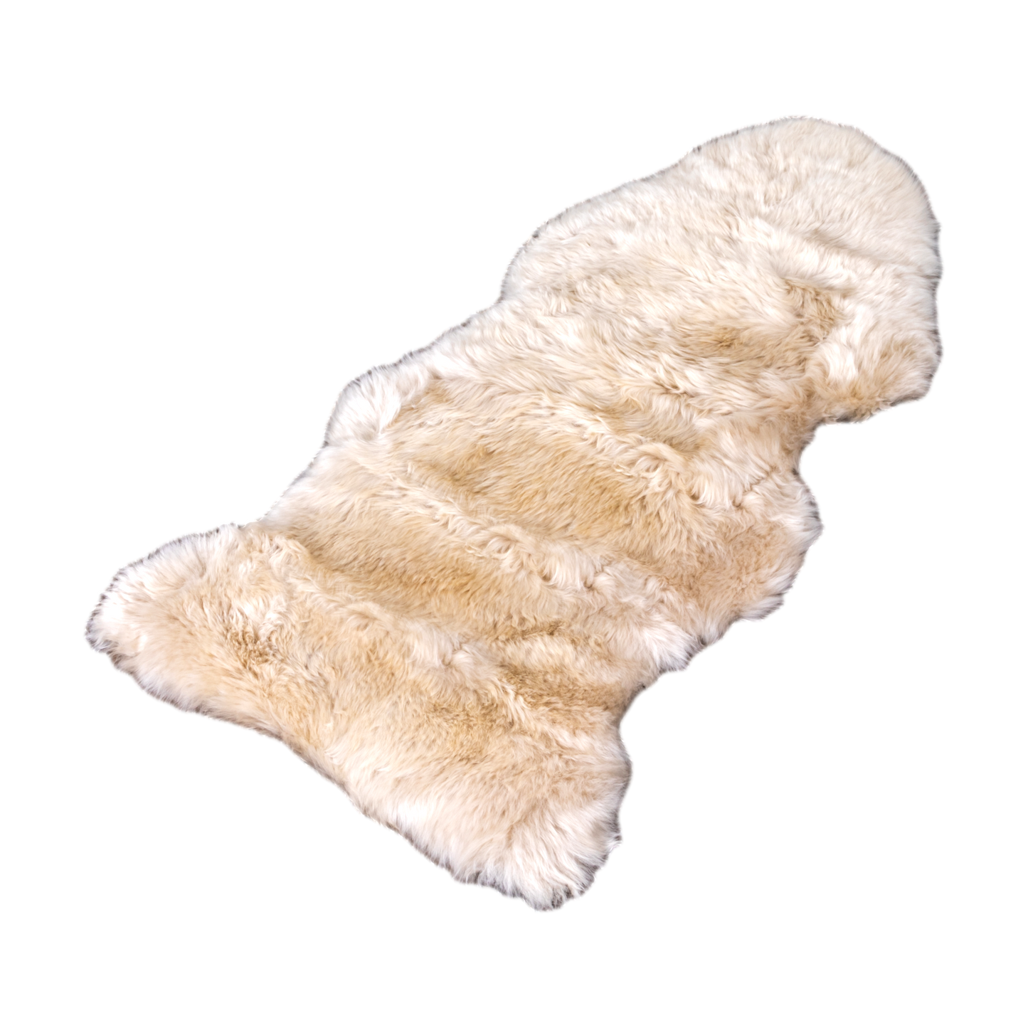 Beige Sheepskin Rug XXL 120 x 60cm 1.5kg - CasaFenix