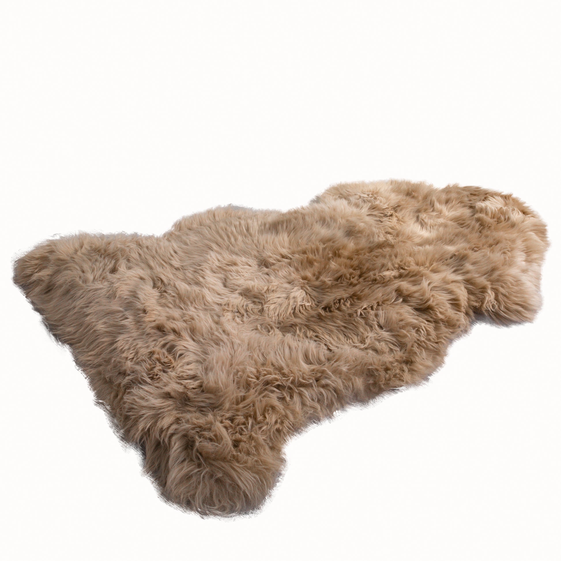 Light Brown Sheepskin Rug XXL 120 x 60cm 1.5kg - CasaFenix