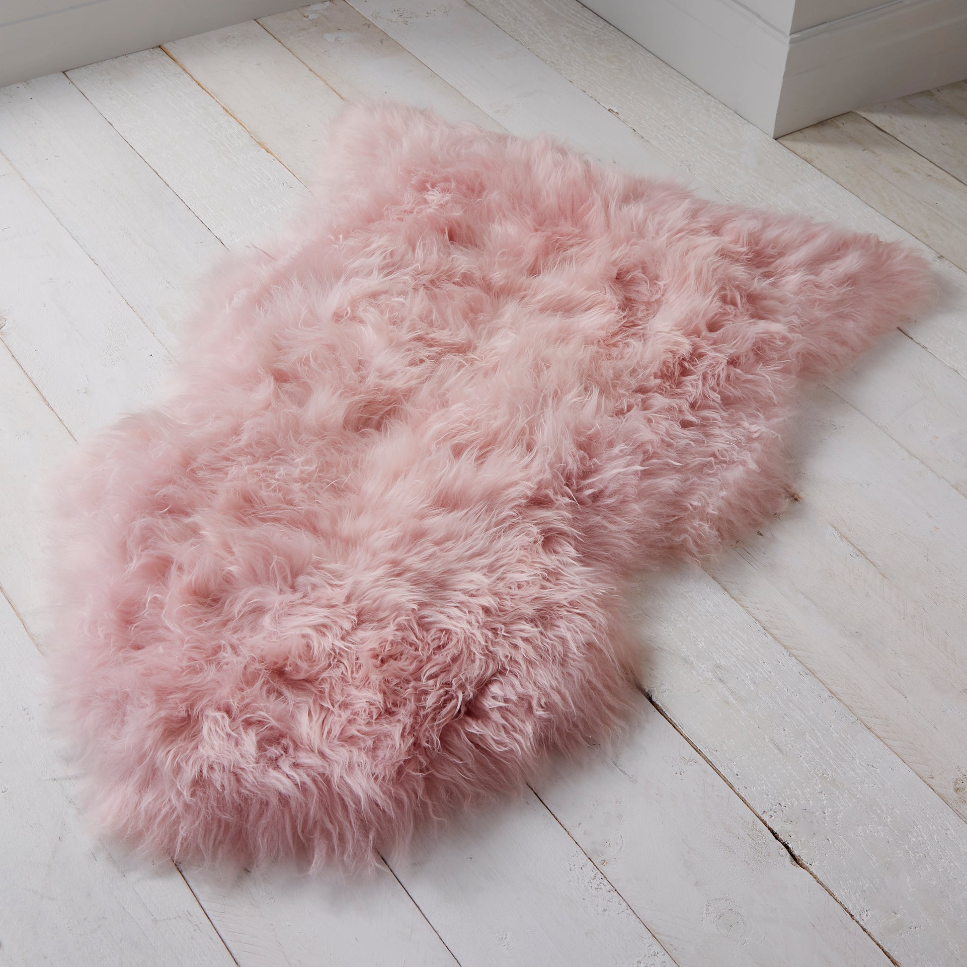 Blush Pink Sheepskin Rug XXL Rugs CasaFenix