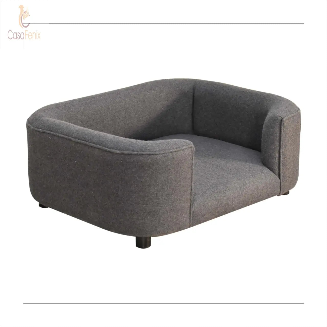 Battleship Grey Tweed Pet Cat / Dog / Rabbit Sofa Bed - CasaFenix