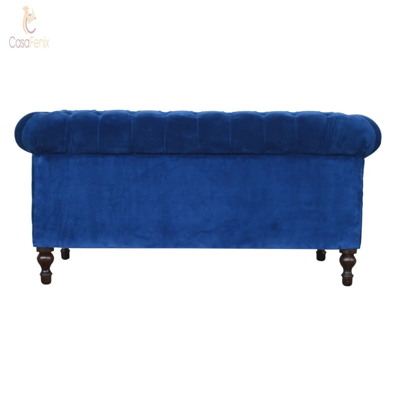 Royal Blue Velvet Chesterfield Sofa Sofa CasaFenix