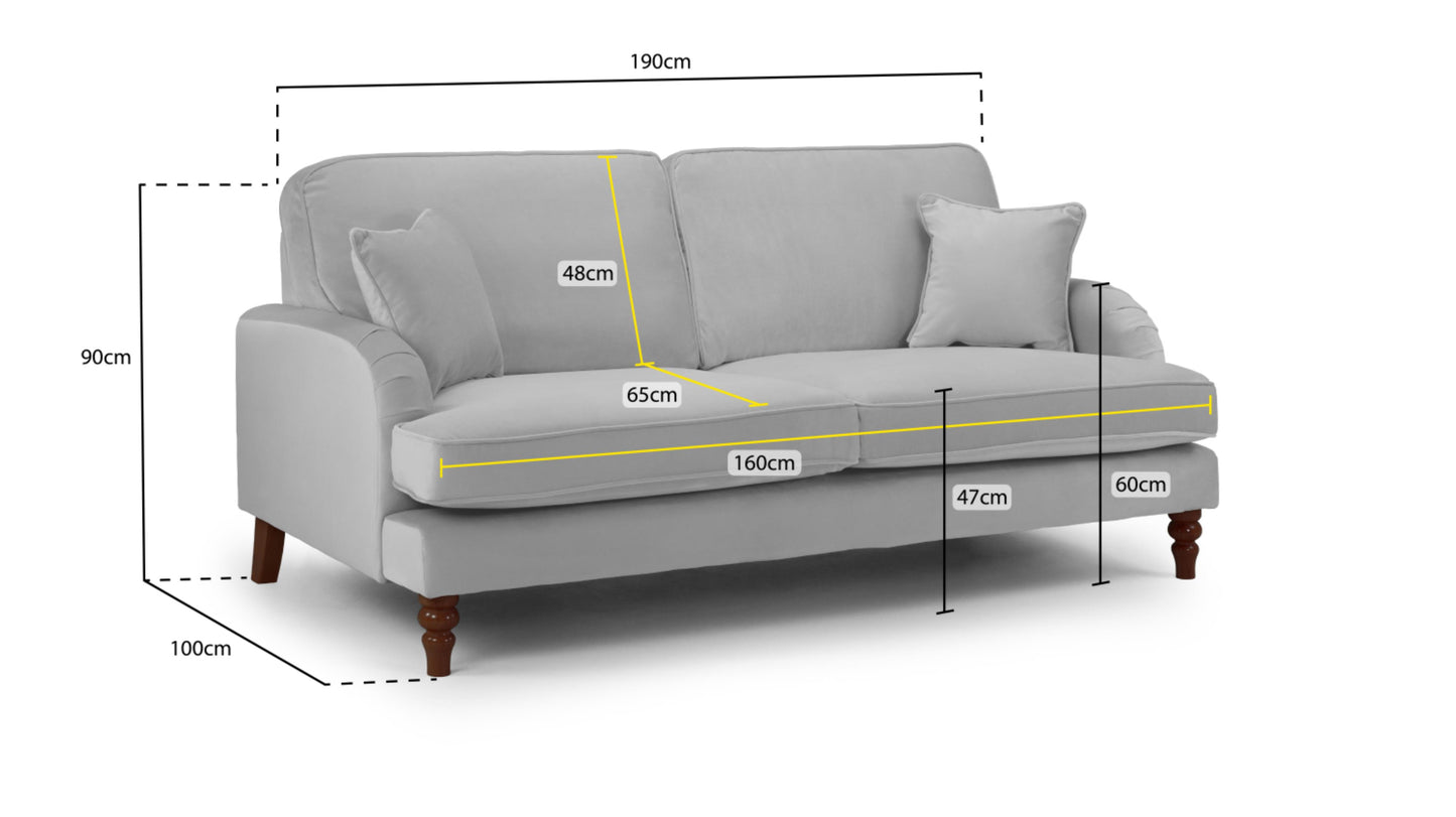 Rupert Sofa Plush Beige 1, 2, 3, 4 Seat + 4 Seat Corner Settee & Footstool Sofa CasaFenix