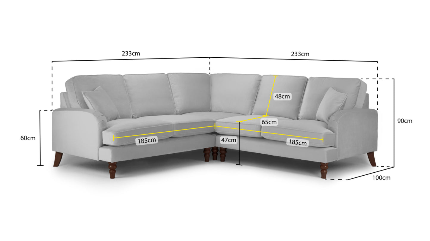 Rupert Sofa Plush Beige 1, 2, 3, 4 Seat + 4 Seat Corner Settee & Footstool Sofa CasaFenix