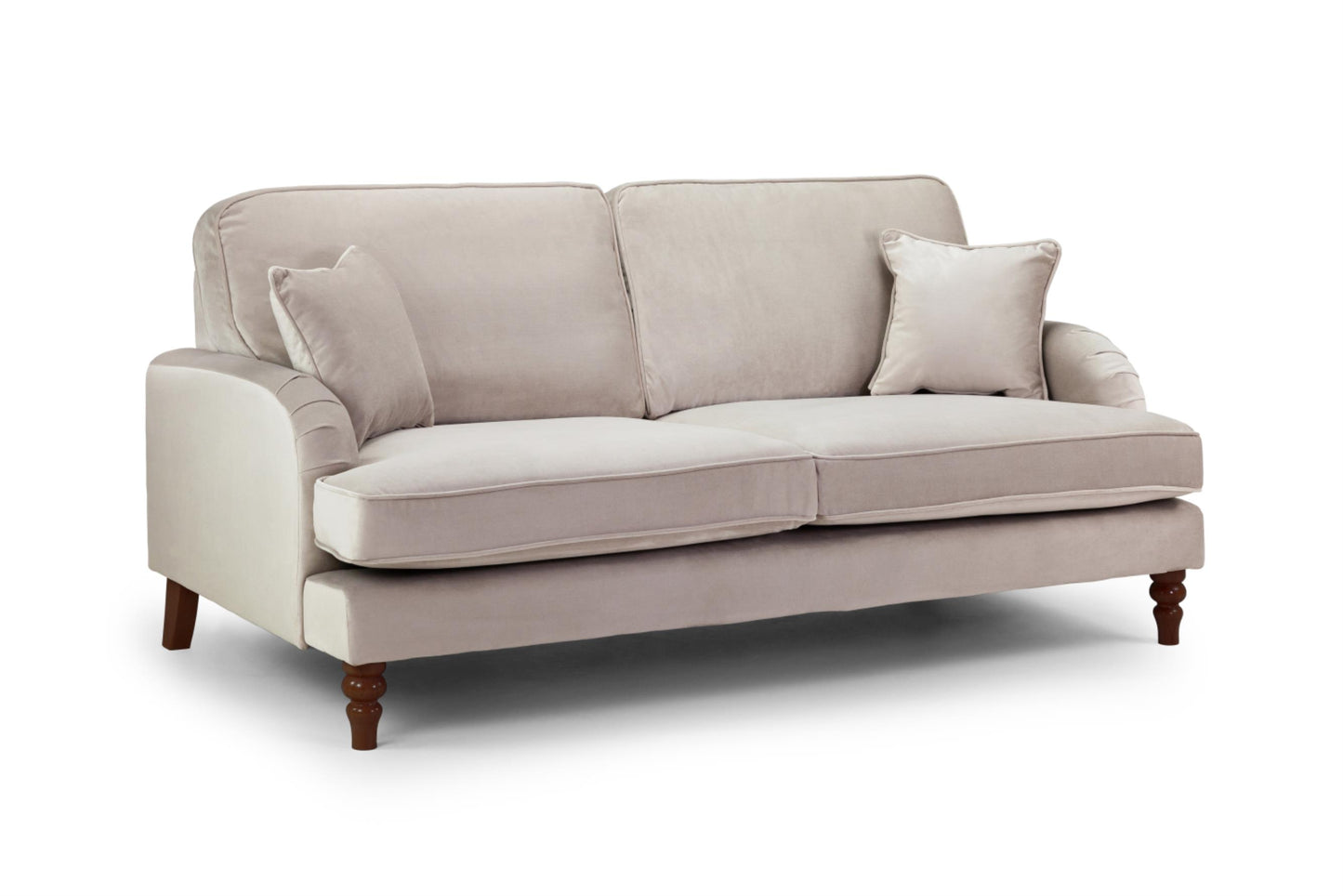 Rupert Sofa Plush Beige 1, 2, 3, 4 Seat + 4 Seat Corner Settee & Footstool Sofa CasaFenix