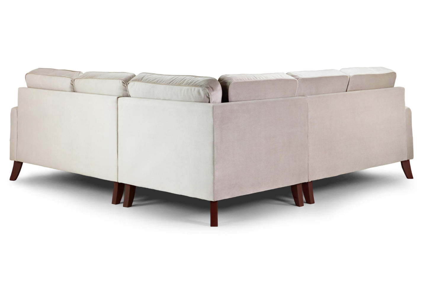 Rupert Sofa Plush Beige 1, 2, 3, 4 Seat + 4 Seat Corner Settee & Footstool Sofa CasaFenix