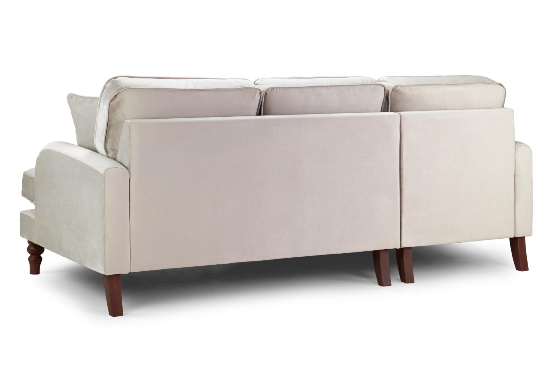 Rupert Sofa Plush Beige 1, 2, 3, 4 Seat + 4 Seat Corner Settee & Footstool Sofa CasaFenix