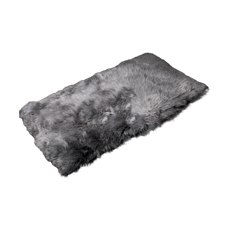 Grey Rectangle Sheepskin Rug - 70 x 140cm - CasaFenix - CasaFenix