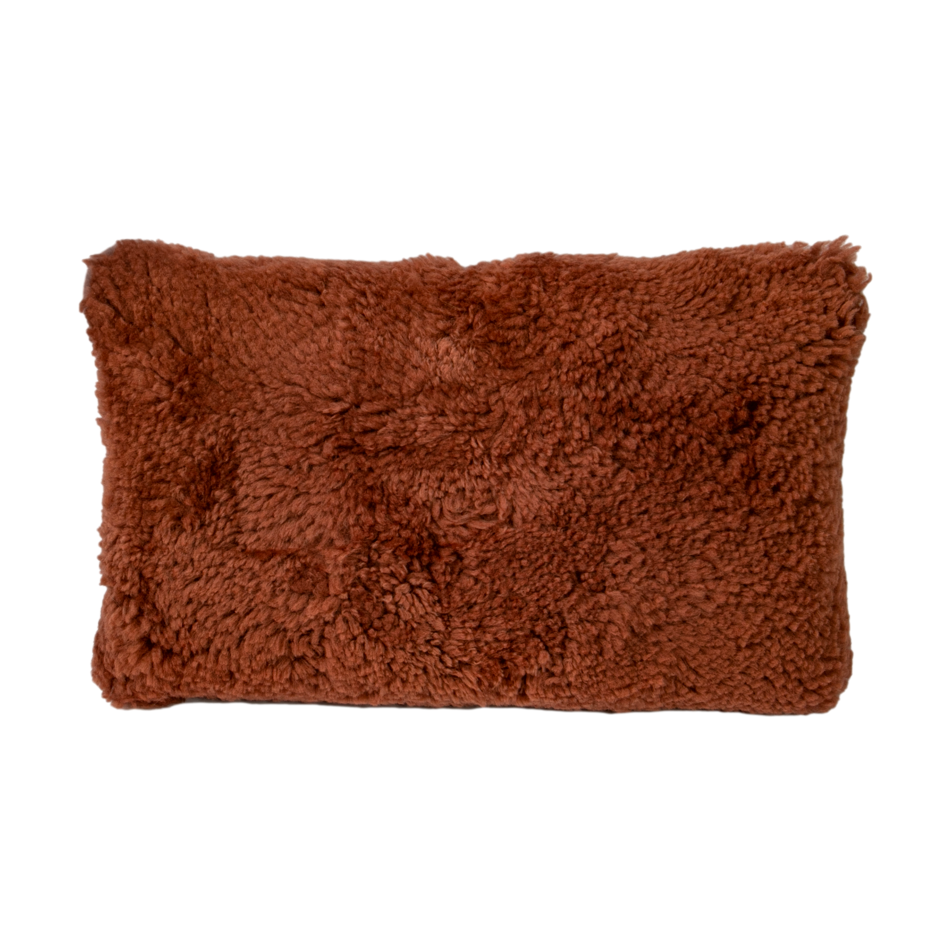 Coral Short Pile Sheepskin Cushion 50 x 30cm - CasaFenix