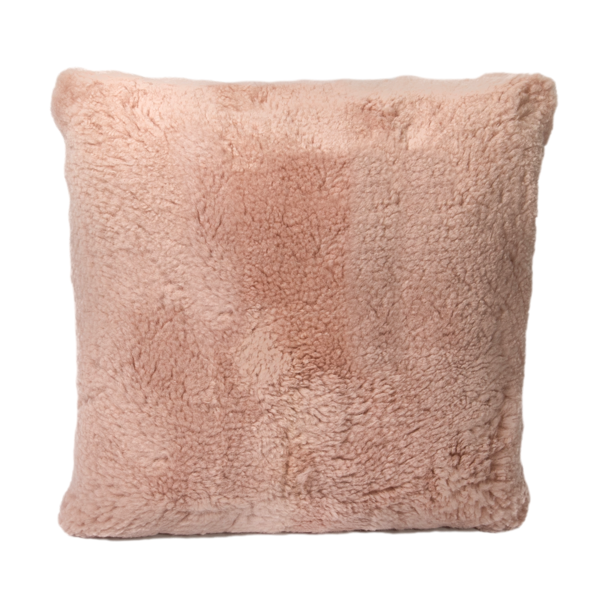 Pink Short Pile Sheepskin Cushion 45 x 45cm - CasaFenix