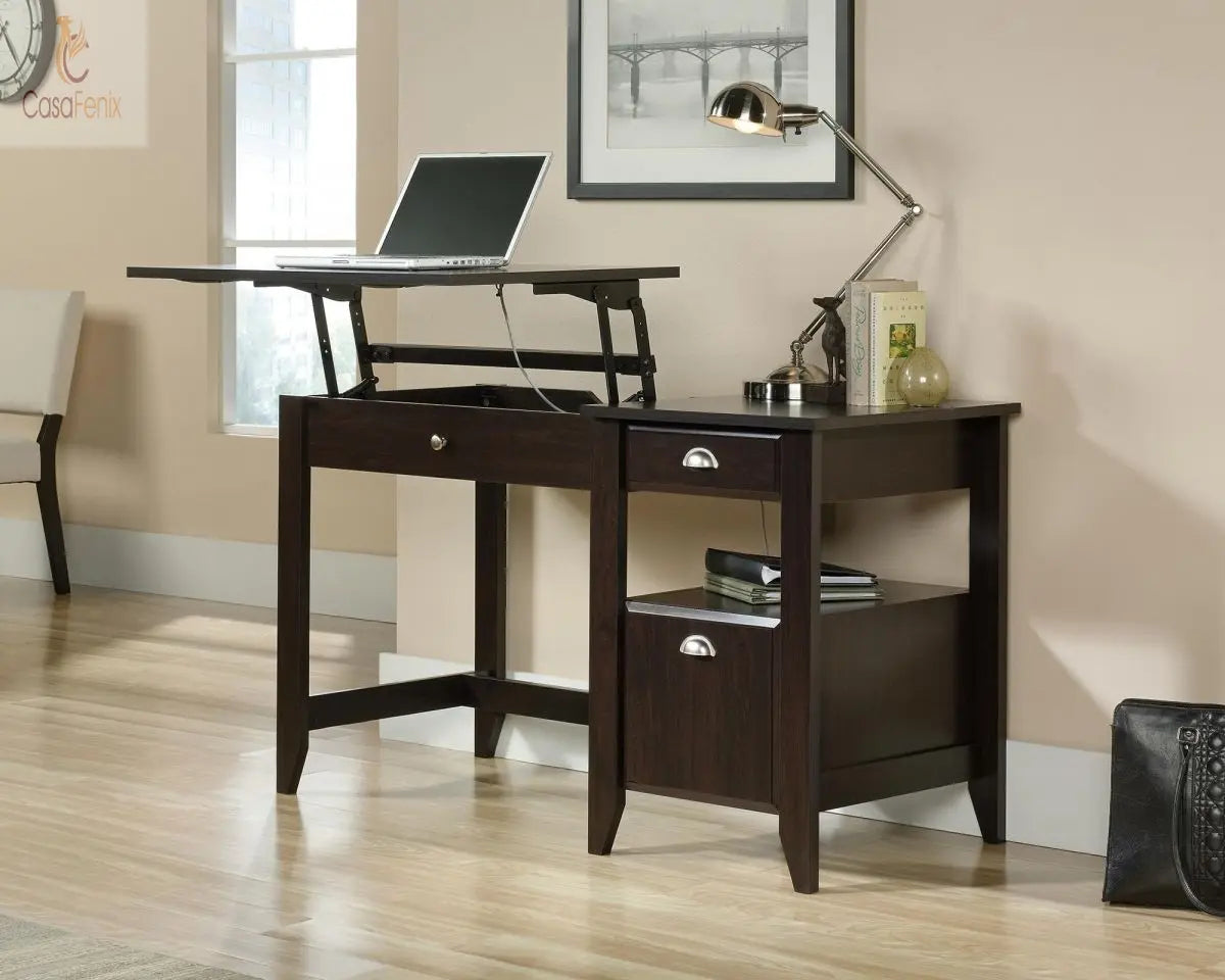 SIT STAND DESK JAMOCHA WOOD - CasaFenix