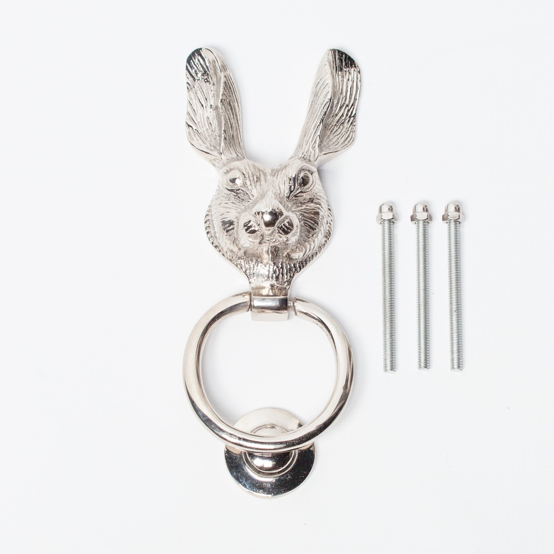 Chrome Rabbit Door Knocker CasaFenix