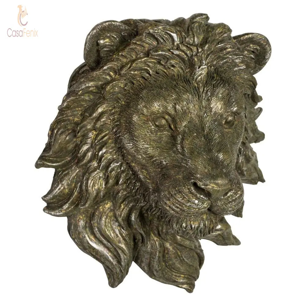 Smaller Wall Mounted Lion Head - CasaFenix