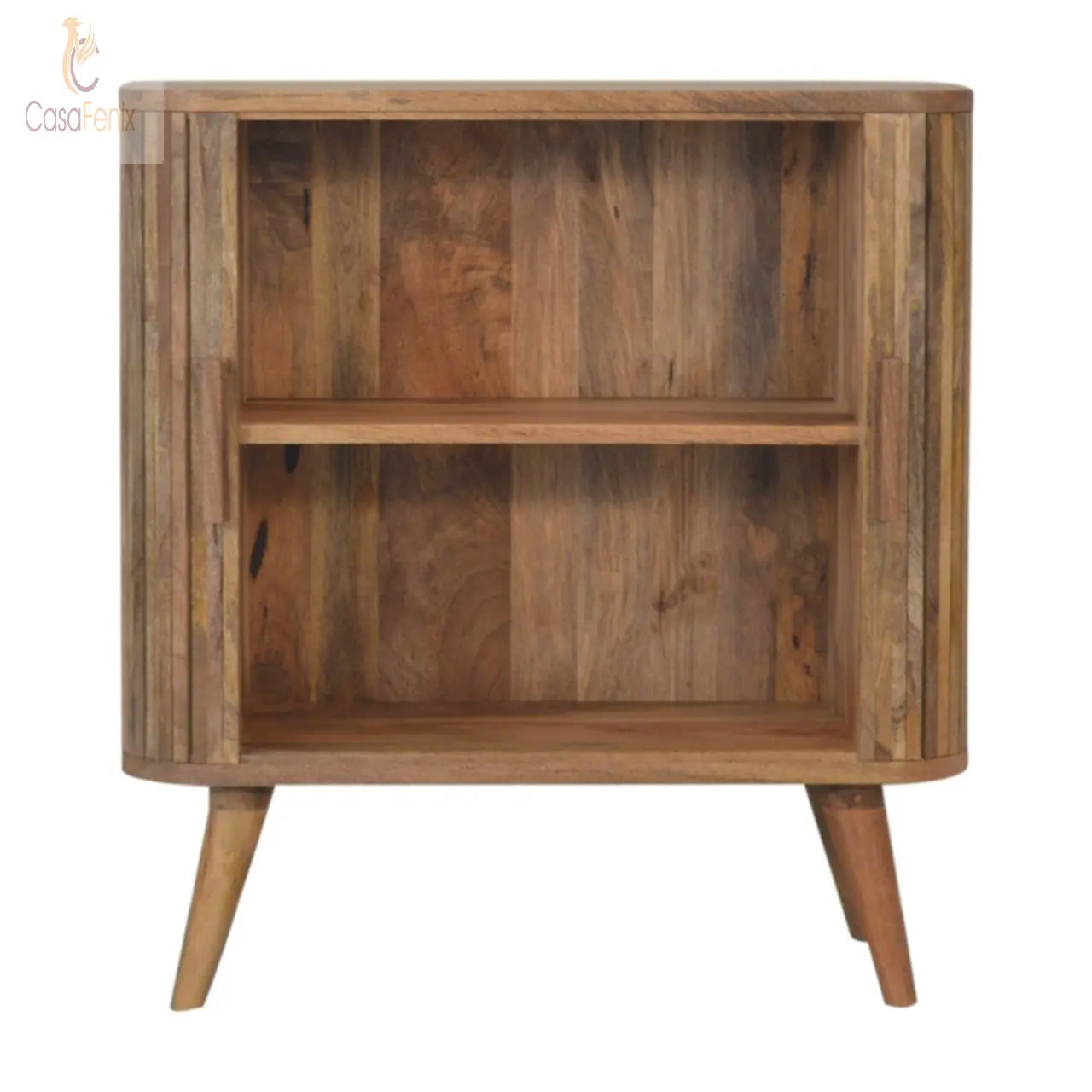 Stripe 2 Door Cabinet 100% solid mango wood - CasaFenix