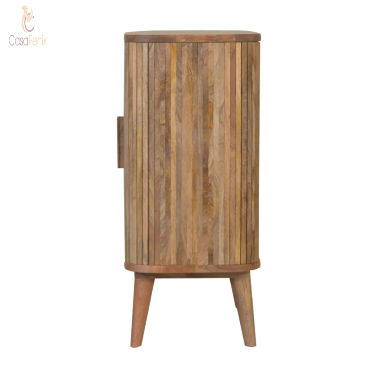 Stripe 2 Door Cabinet 100% solid mango wood - CasaFenix