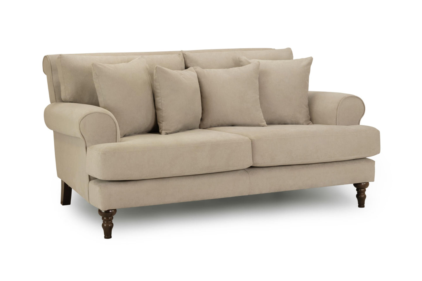 Summer Fabric Sofa in Beige or Grey available in 1, 2, 3, 4 Seat and Footstool Sofa CasaFenix