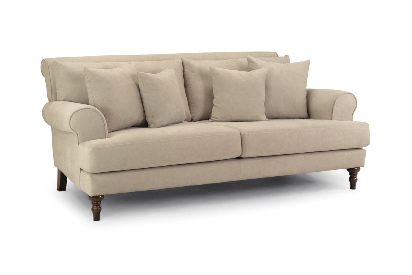 Summer Fabric Sofa in Beige or Grey available in 1, 2, 3, 4 Seat and Footstool Sofa CasaFenix