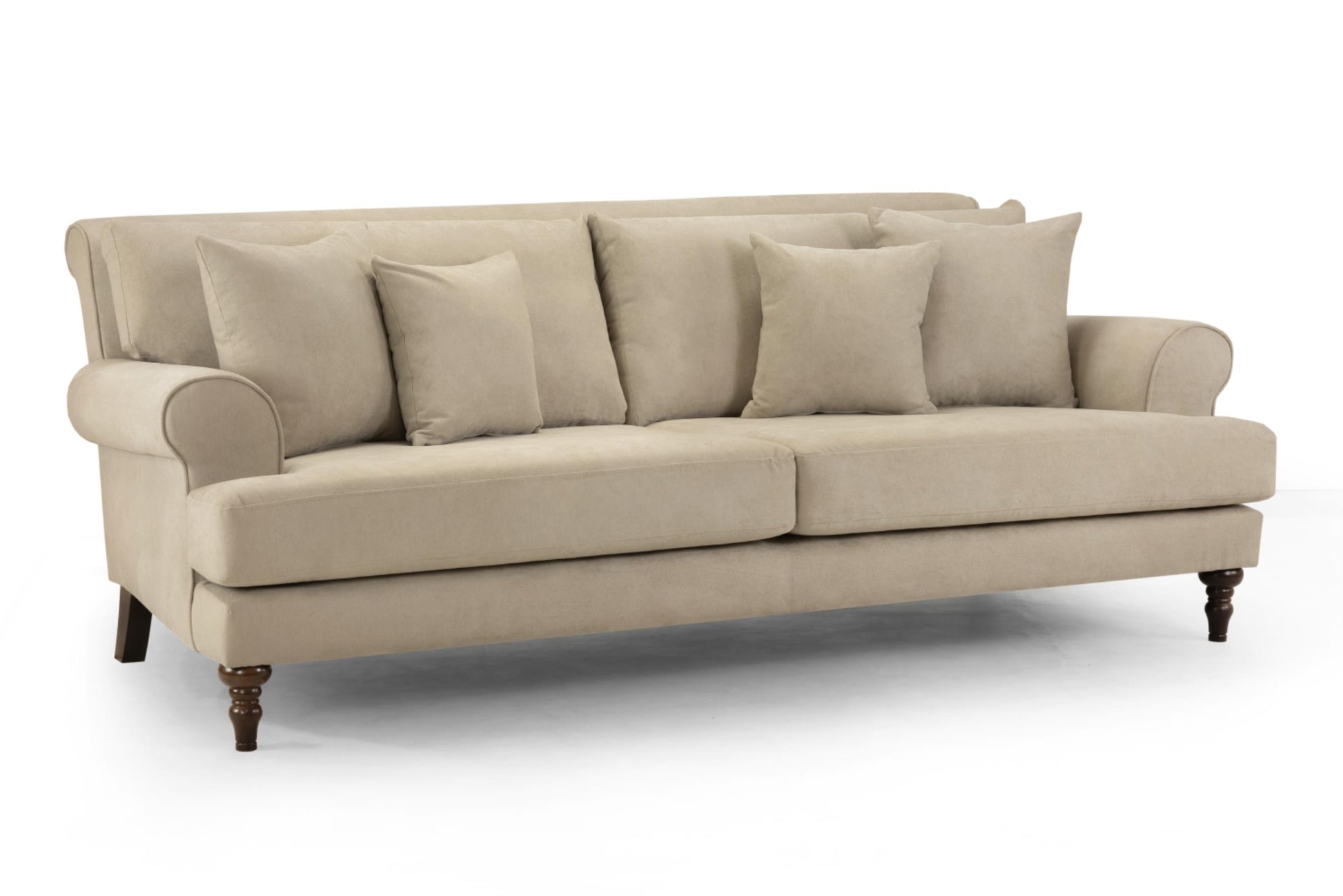 Summer Fabric Sofa in Beige or Grey available in 1, 2, 3, 4 Seat and Footstool Sofa CasaFenix