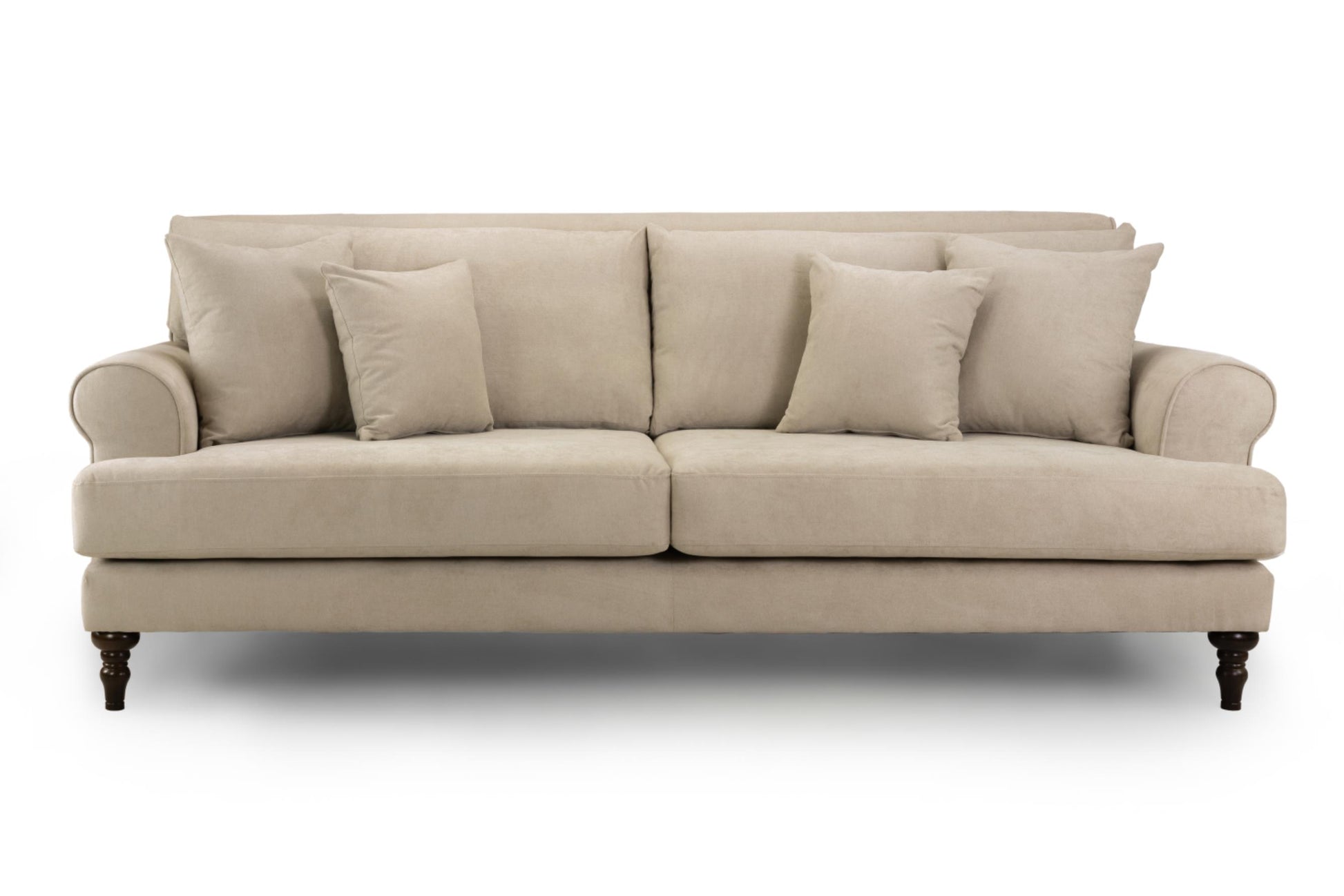 Summer Fabric Sofa in Beige or Grey available in 1, 2, 3, 4 Seat and Footstool Sofa CasaFenix