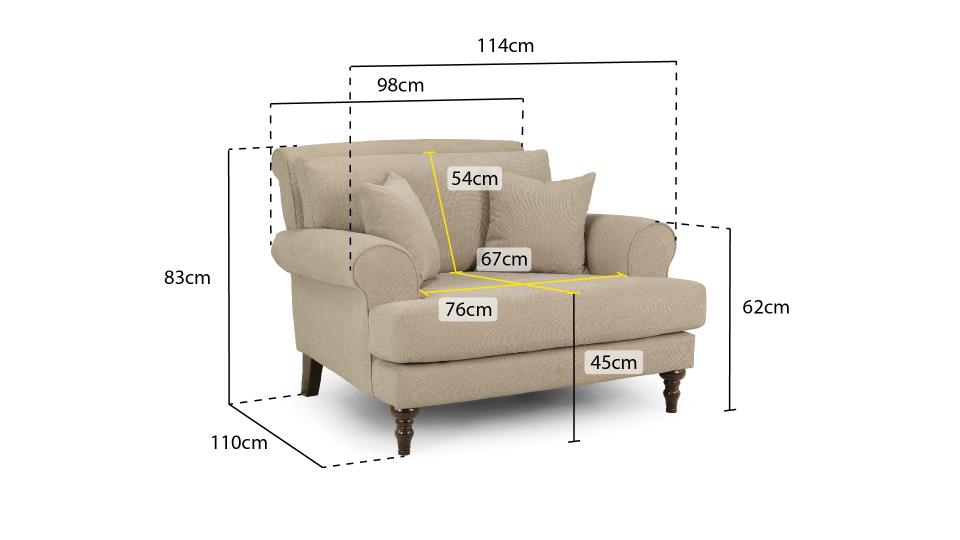 Summer Fabric Sofa in Beige or Grey available in 1, 2, 3, 4 Seat and Footstool Sofa CasaFenix