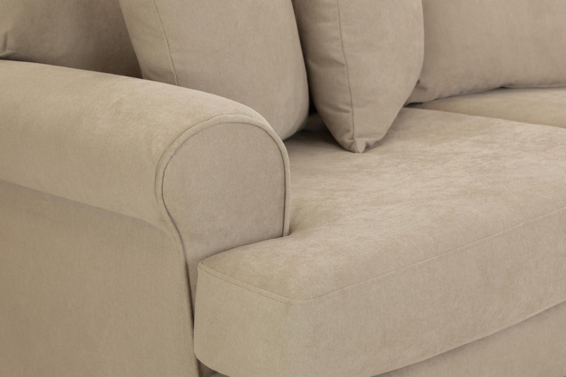 Summer Fabric Sofa in Beige or Grey available in 1, 2, 3, 4 Seat and Footstool Sofa CasaFenix