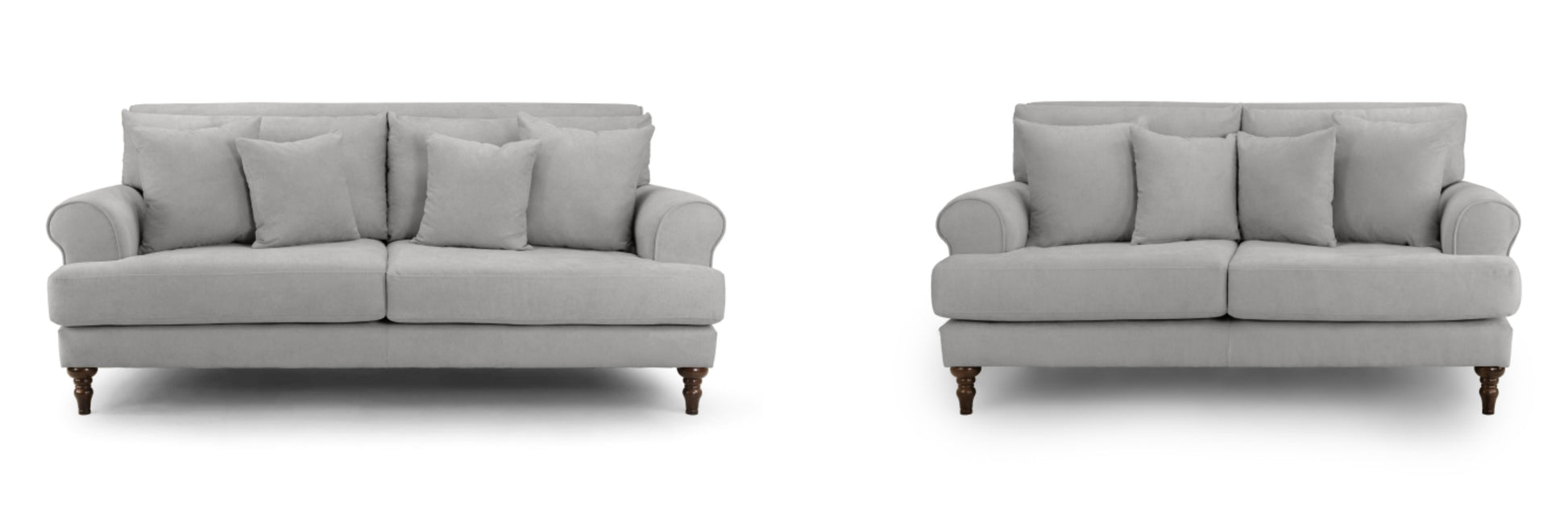 Summer Fabric Sofa in Beige or Grey available in 1, 2, 3, 4 Seat and Footstool Sofa CasaFenix