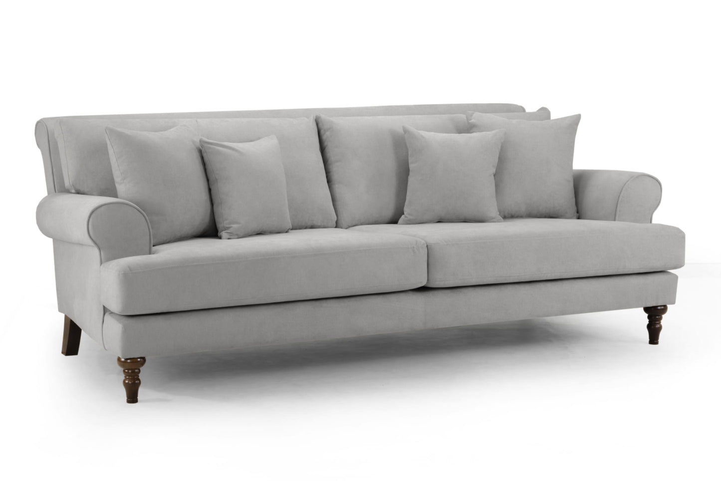 Summer Fabric Sofa in Beige or Grey available in 1, 2, 3, 4 Seat and Footstool Sofa CasaFenix