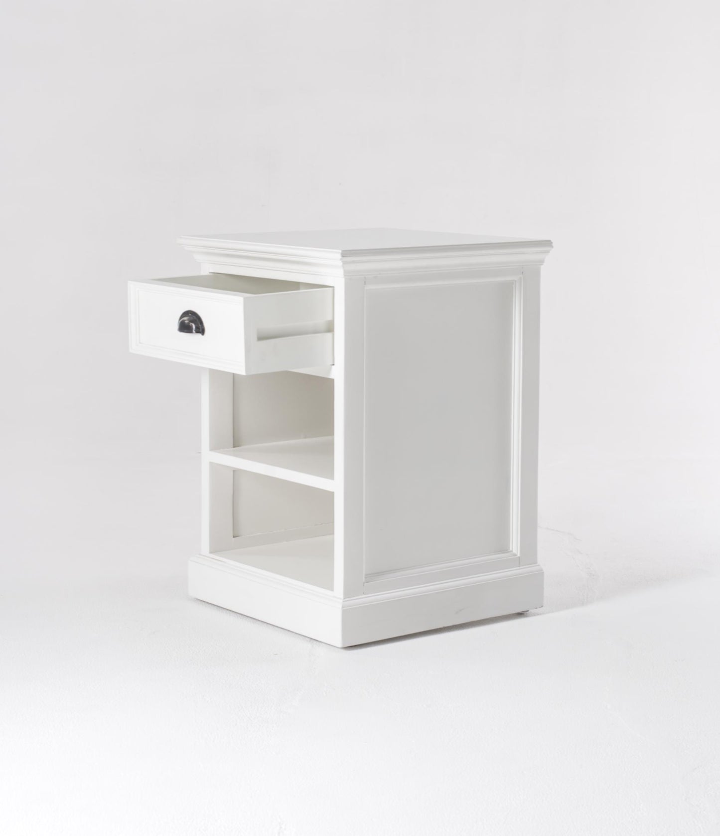 Halifax collection by Nova Solo.  Bedside Table with Shelves CasaFenix