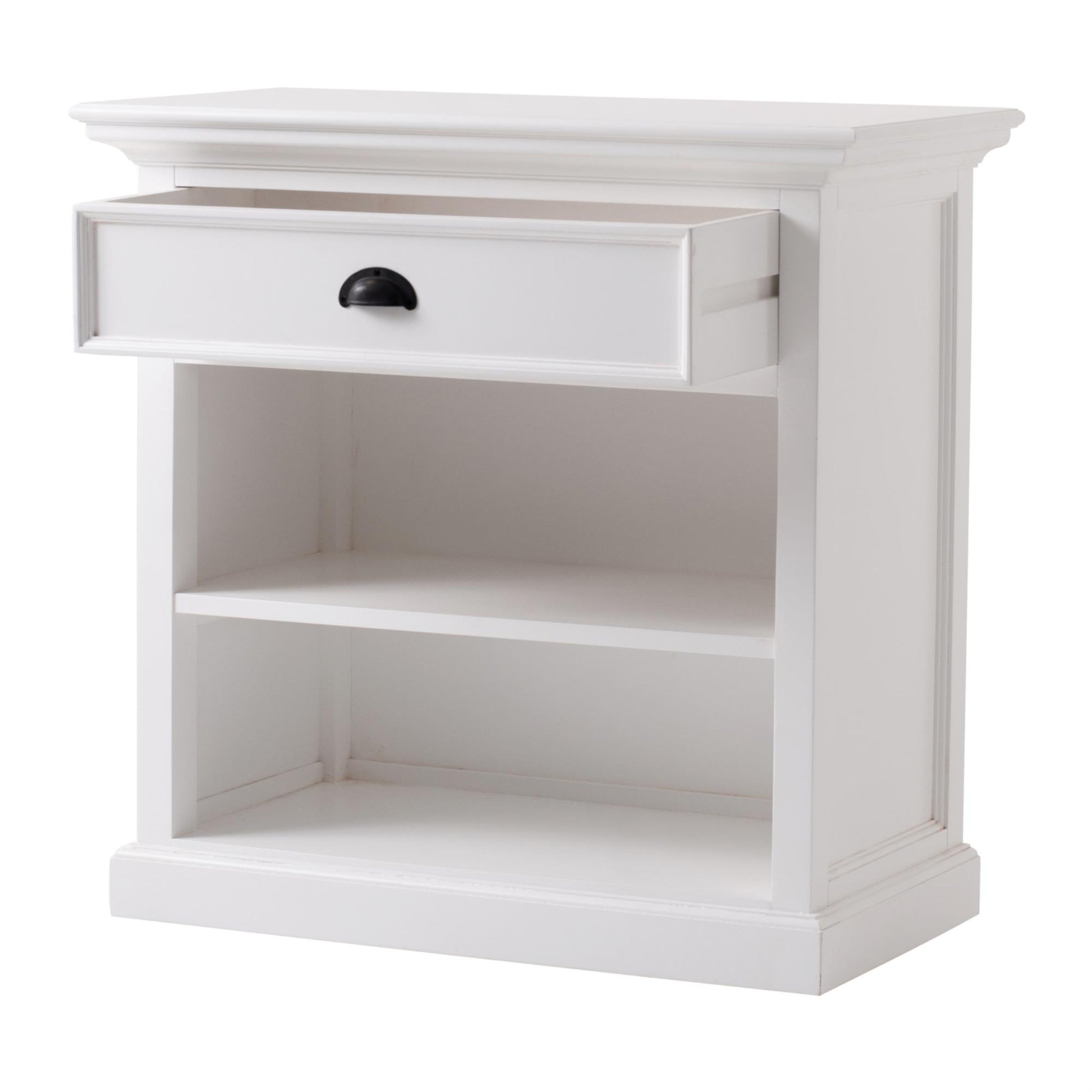 Halifax Grand collection by Nova Solo.  Bedside Table with Shelves CasaFenix