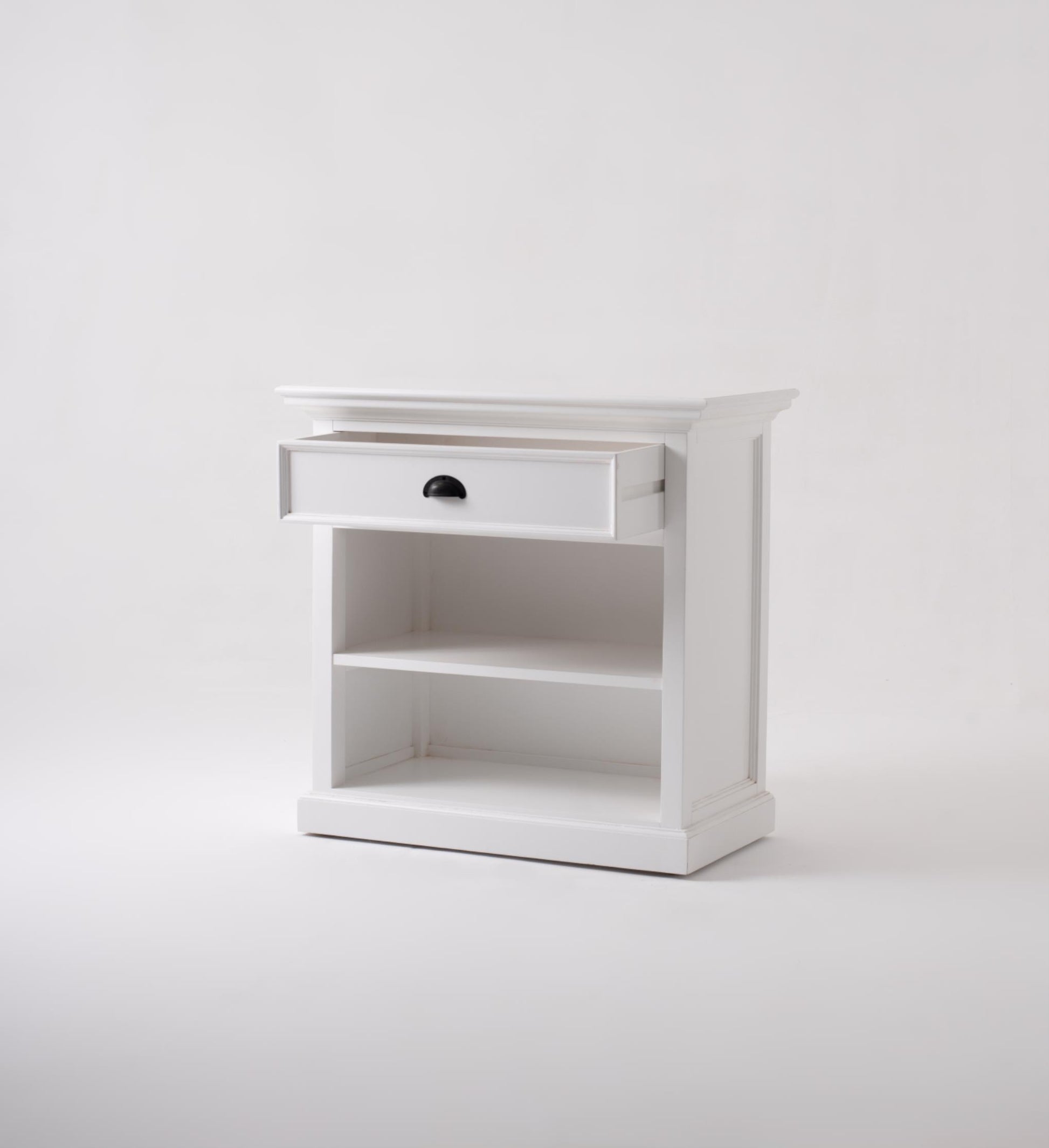 Halifax Grand collection by Nova Solo.  Bedside Table with Shelves CasaFenix