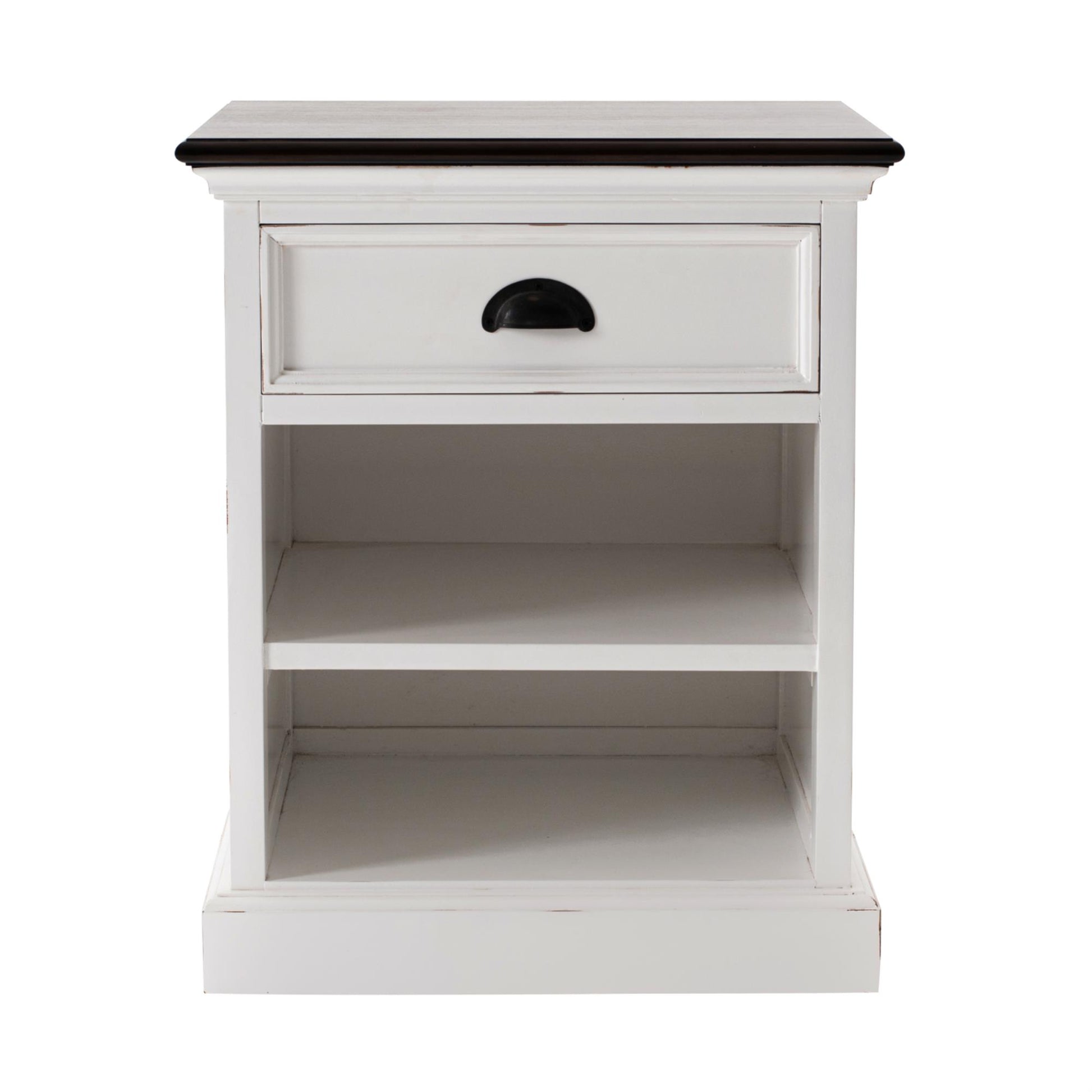 Halifax Accent collection by Nova Solo.  Bedside Table with Shelves CasaFenix