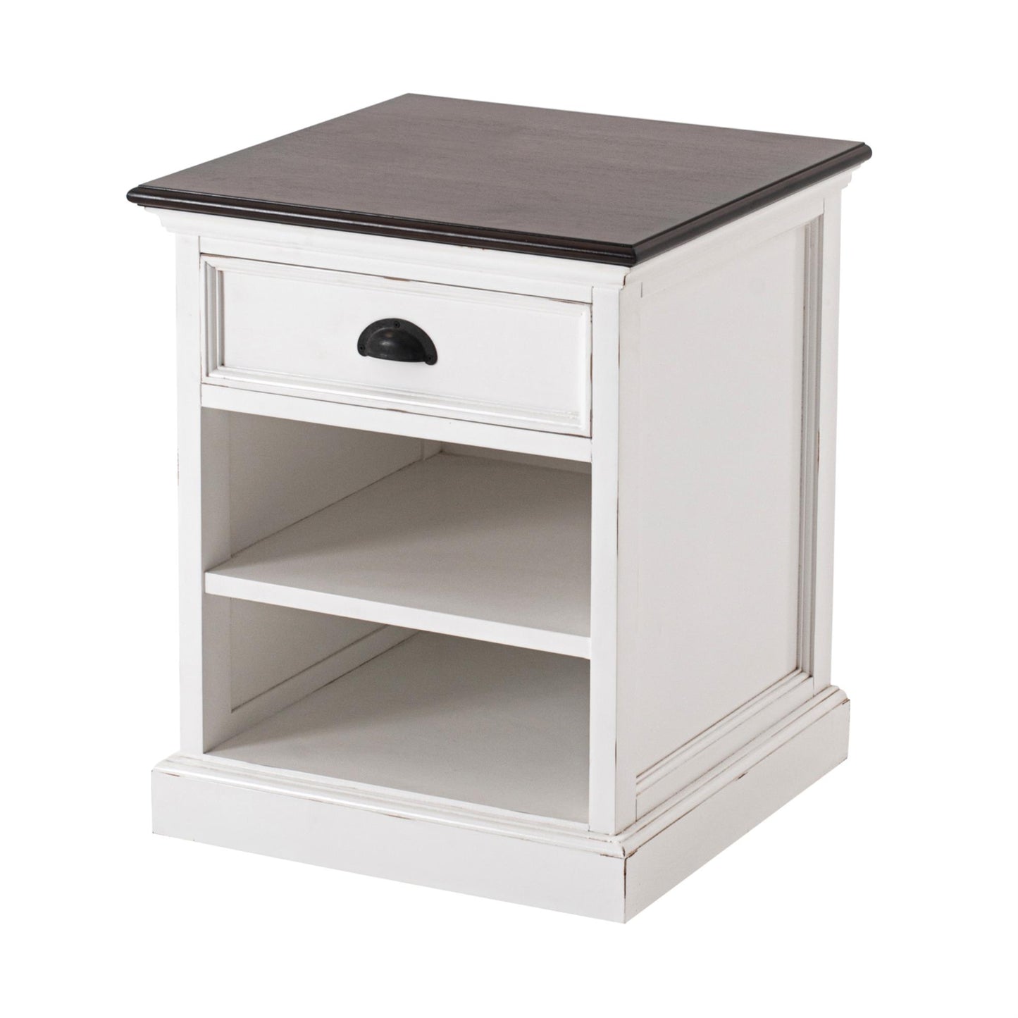 Halifax Accent collection by Nova Solo.  Bedside Table with Shelves CasaFenix