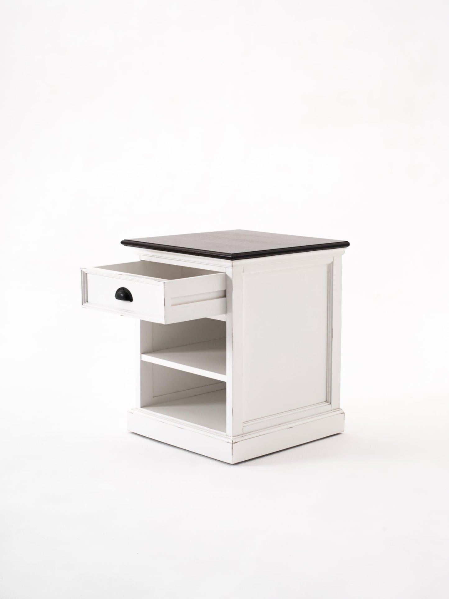 Halifax Accent collection by Nova Solo.  Bedside Table with Shelves CasaFenix