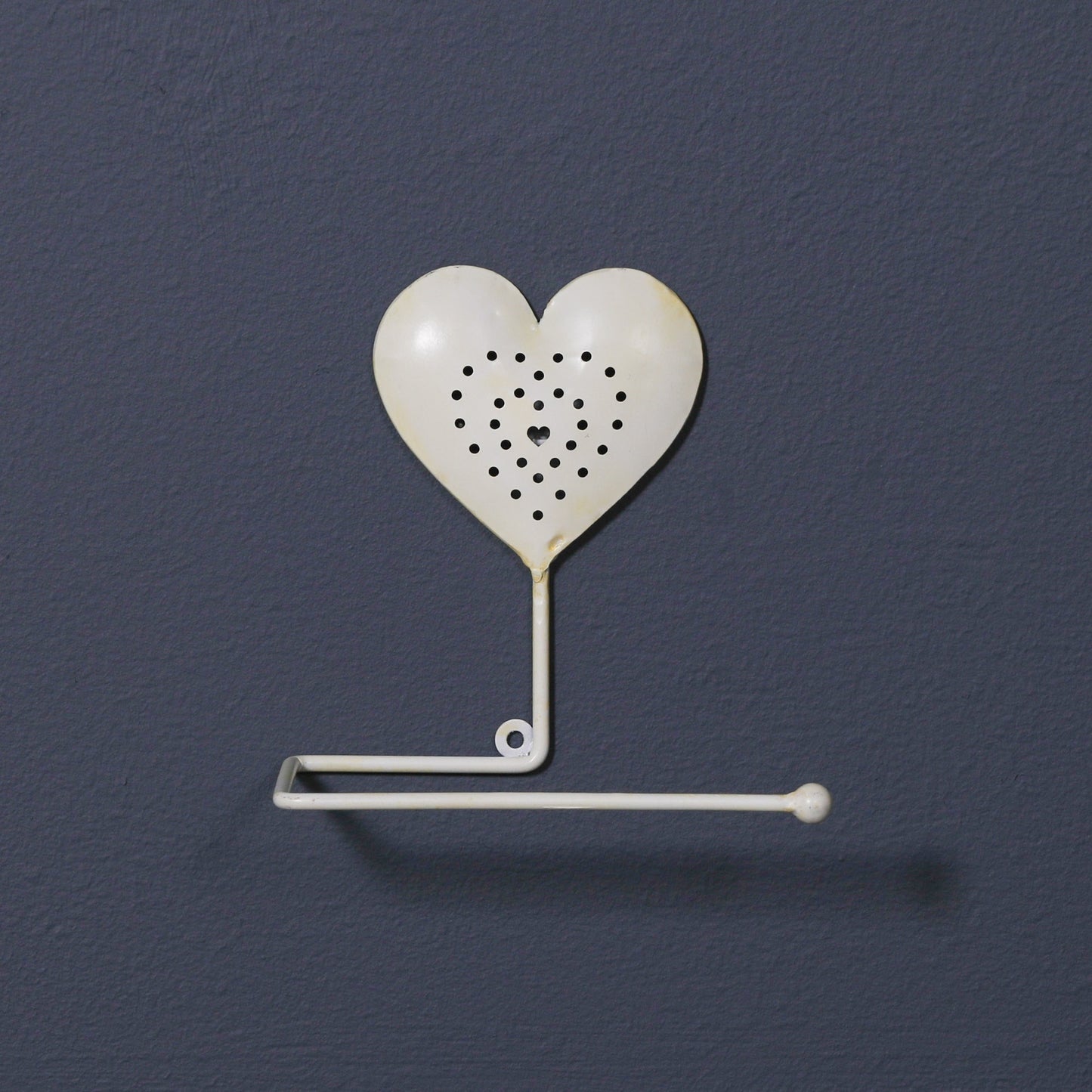 Cream Heart Toilet Roll Holder CasaFenix