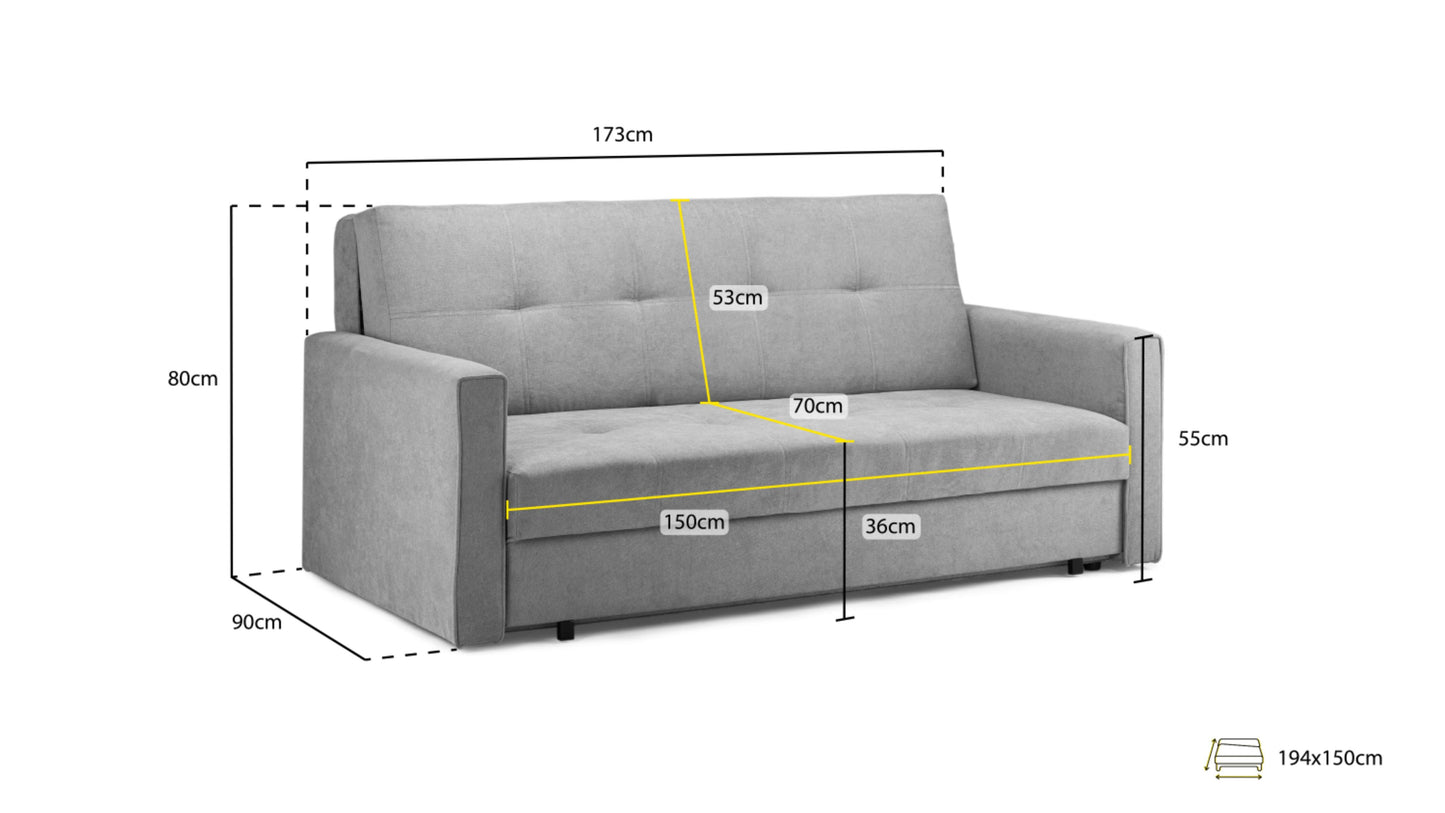 VIVA Sofabed 2 or 3 Seat Sofa Sofa CasaFenix