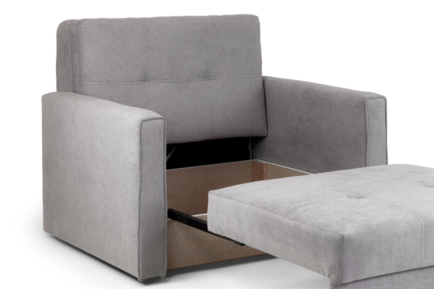 VIVA Sofabed 2 or 3 Seat Sofa in Grey, Teal or Faux Leather Sofa CasaFenix