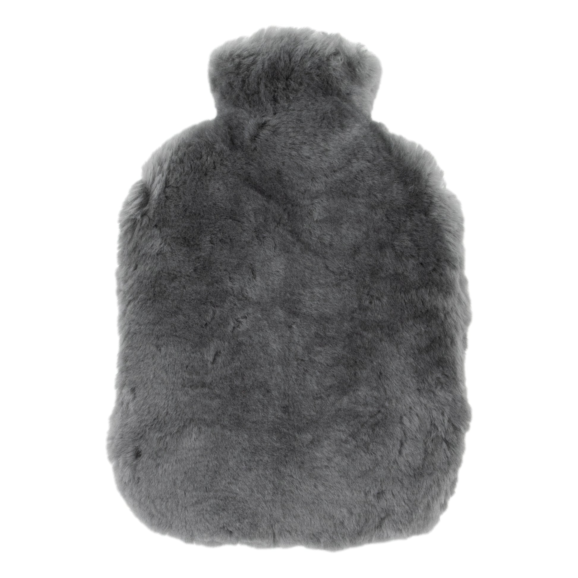 Grey Sheepskin Hot Water Bottle 37 x 23cm - CasaFenix