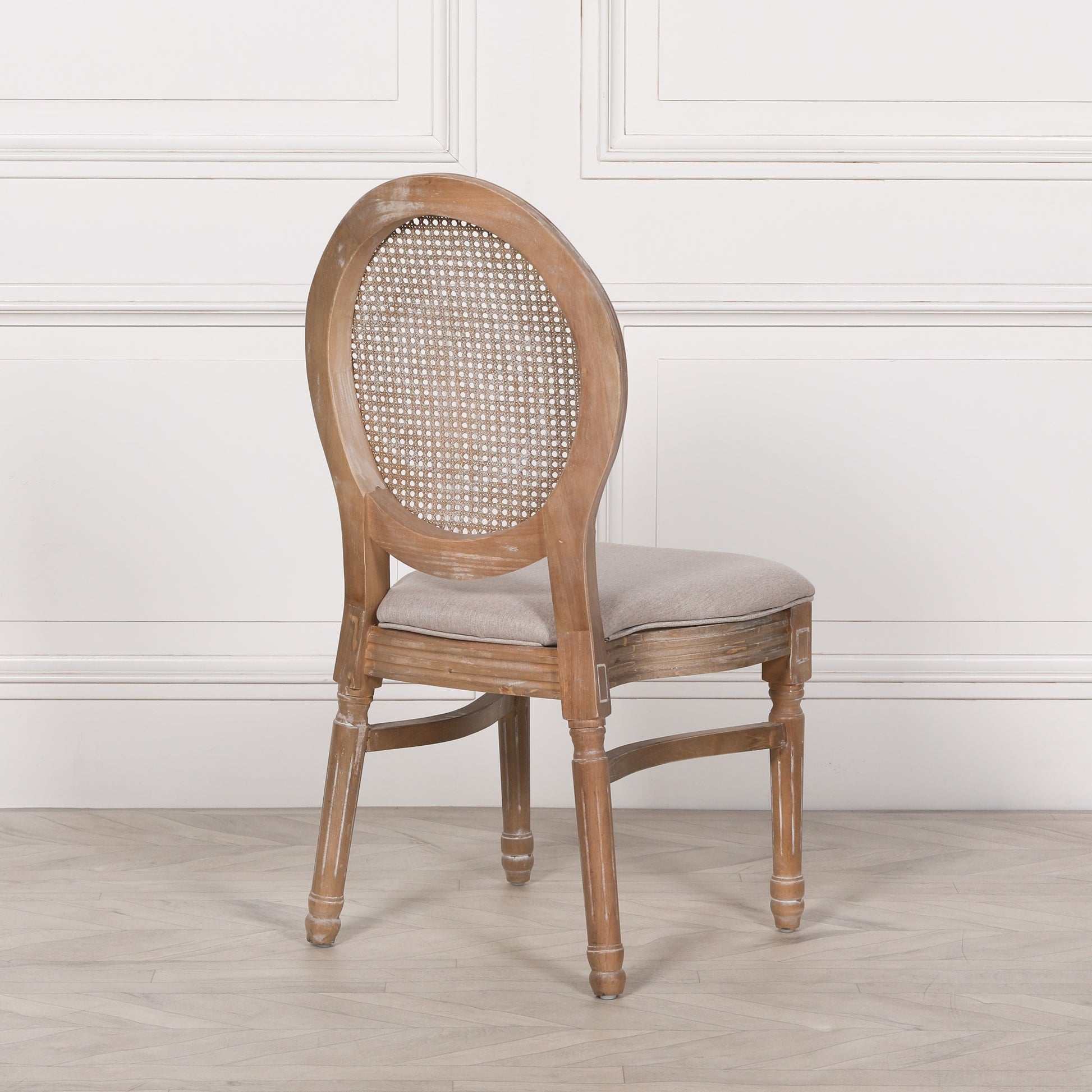 Wooden Louis Upholstered Dining Chair CasaFenix