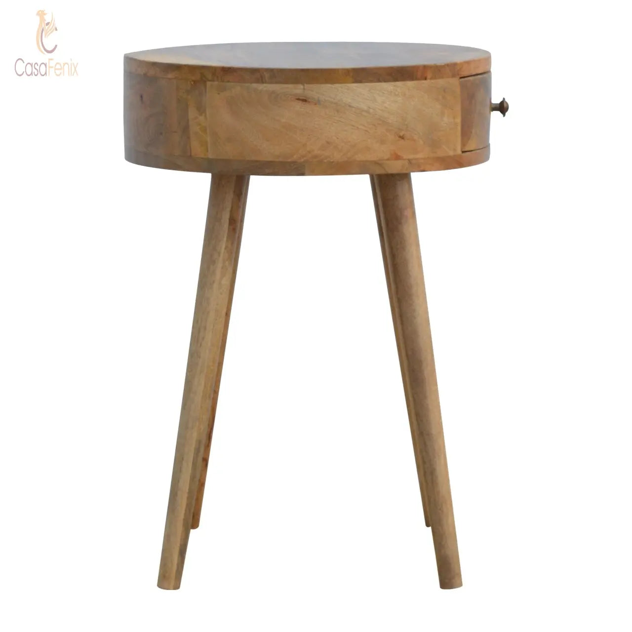 Nordic Circular Shaped Bedside Table - CasaFenix