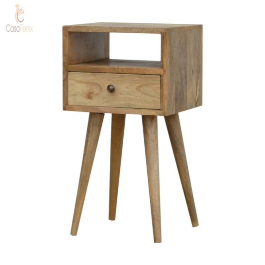 Small Oak-ish Bedside Table 1 Drawer Chest Solid Wood Bedside table / chest CasaFenix