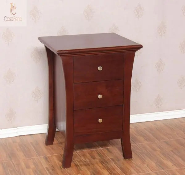 Art Deco Styled Three Drawer Bedside Table Premium Range - CasaFenix